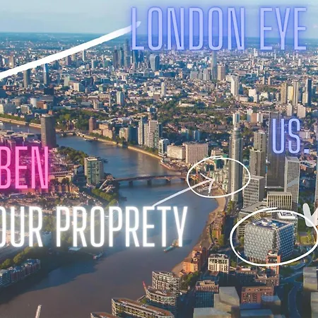 St, George Wharf Vauxhall Bridge Large 2Bedrooms Apartment With River View Panoramic Balcony London Exterior photo